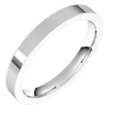 Platinum 2.5 mm Comfort-Fit Flat Band Size 6.5