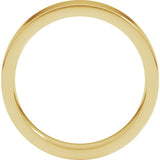 10K Yellow Gold 4 mm Comfort-Fit Flat Band Size 5