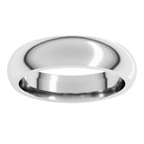 Platinum 4.5 mm Comfort-Fit Half Round Band Size 8.5