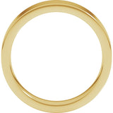14K Yellow Gold 5 mm Comfort-Fit Flat Band Size 8