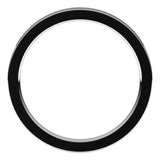 14K White Gold 2 mm Comfort-Fit Flat Band Size 4.5