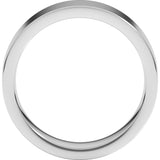 Platinum 6 mm Comfort-Fit Flat Band Size 10