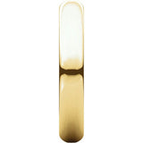 14K Yellow Gold 3.5 mm Half Round Band Size 6