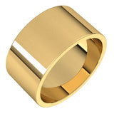 14K Yellow Gold 10 mm Flat Band Size 6