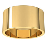 14K Yellow Gold 10 mm Flat Band Size 6