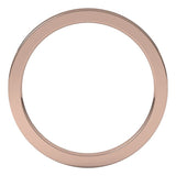 14K Rose Gold 1.5 mm Comfort-Fit Flat Band Size 4