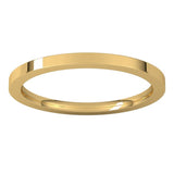 18K Yellow Gold 1.5 mm Comfort-Fit Flat Band Size 7