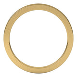 14K Yellow Gold 1.5 mm Comfort-Fit Flat Band Size 9.5