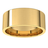 14K Yellow Gold 8 mm Lightweight Comfort-Fit Flat Band Size 4.5