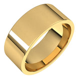 14K Yellow Gold 8 mm Lightweight Comfort-Fit Flat Band Size 5