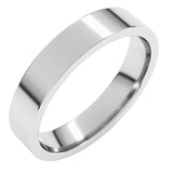 Sterling Silver 4 mm Lightweight Comfort-Fit Flat Band Size 6
