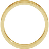 14K Yellow Gold 5 mm Lightweight Comfort-Fit Flat Band Size [cv