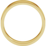 14K Yellow Gold 6 mm Lightweight Comfort-Fit Flat Band Size 6