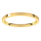 14K Yellow Gold 1.5 mm Lightweight Comfort-Fit Flat Band Size 9