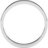 Platinum 4 mm Flat Band Size 6