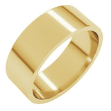 10K Yellow Gold 7 mm Flat Band Size 19