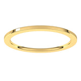 14K Yellow Gold 1 mm Comfort-Fit Flat Band Size 6.5