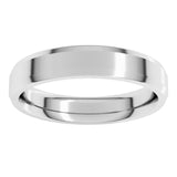 Sterling Silver 4 mm Beveled-Edge Comfort-Fit Flat Band Size 9