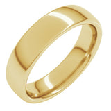 10K Yellow Gold 5 mm Comfort-Fit European-Style Band Size 11.5