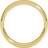18K Yellow Gold 6 mm Comfort-Fit European-Style Band Size 8.5