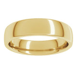 10K Yellow Gold 5 mm Comfort-Fit European-Style Band Size 9.5