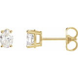 14K Yellow Gold 1/2 CTW Natural Diamond Earrings