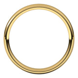 14K Yellow Gold 3.5 mm Comfort-Fit European-Style Band Size 7