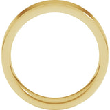 10K Yellow Gold 6 mm Comfort-Fit Flat Band Size 6