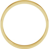 14K Yellow Gold 4 mm Ultra-Lightweight Flat Band Size 5
