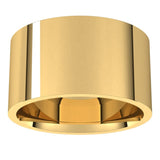 14K Yellow Gold 11 mm Lightweight Comfort-Fit Flat Band Size 9