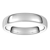 10K White Gold 4.5 mm Comfort-Fit European-Style Band Size 10