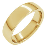 10K Yellow Gold 5.5 mm Comfort-Fit European-Style Band Size 6.5