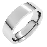 14K White Gold 5.5 mm Comfort-Fit Flat Band Size 5.5