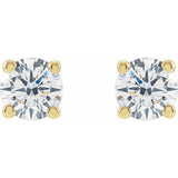 14K Yellow Gold 3/4 CTW Lab-Grown Diamond Stud Earrings