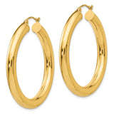 14k Polished 5mm Tube Hoop Earrings