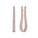 Uneek Chatterley Collection 2-Row Hoop Earrings