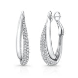 Uneek Chatterley Collection Multi-Row Hoop Earrings