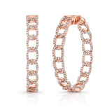 Uneek Stackable Collection Hoop Earrings