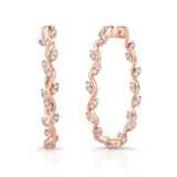 Uneek Formosa Inside-Out Diamond Hoop Earrings