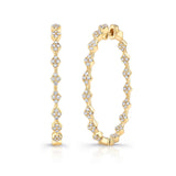 Uneek Mulholland Inside-Out Diamond Hoop Earrings