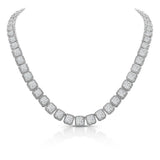 Uneek Cushion Cut Diamond Signature Necklace