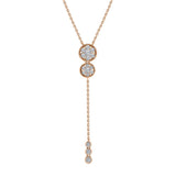 Uneek Cascade Collection Yard Lariat Necklace
