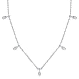 Uneek Cascade Collection Drop Necklace