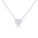 Uneek Signature Collection Heart Heart Shaped Diamond Solitaire Pendant