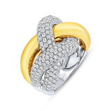 Uneek Legacy Collection Twist Diamond Fashion Ring