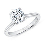 Uneek Timeless Collection Solitaire Round Diamond Engagement Ring