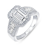 Uneek Signature Collection Halo Engagement Ring