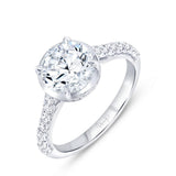 Uneek Alexandria Collection Halo Round Engagement Ring