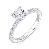 Uneek Timeless Collection Straight Engagement Ring