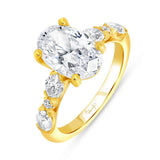 Uneek Timeless Collection Straight Engagement Ring
